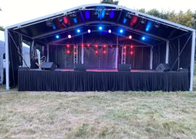 covered 9mx6m stage for hire