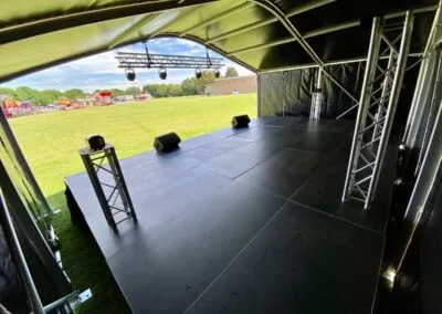 covered event stage for hire in Scotland