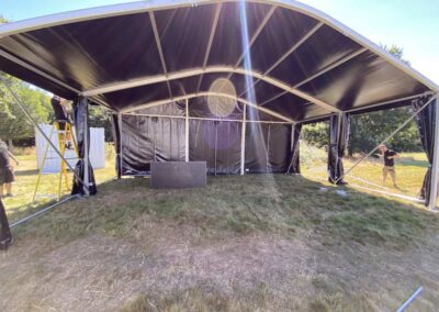 outdoor covered stage for hire