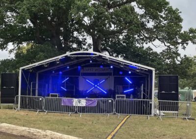covered stage for hire for festival scotland