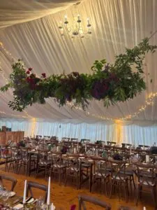 Versatile winter wedding marquee tent for Gilmerton House winter wedding